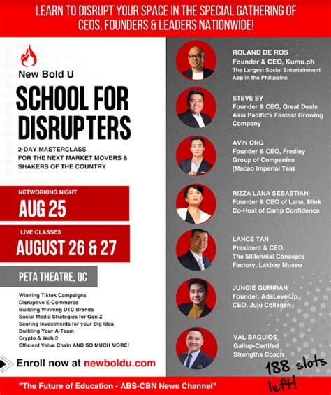 pinoy bold university|New Bold U to mold entrepreneurs into problem solvers with new .